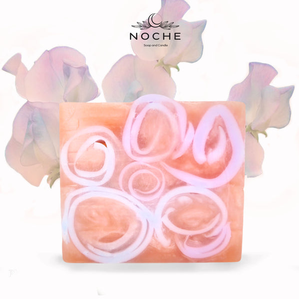 Sweet pea soap bar